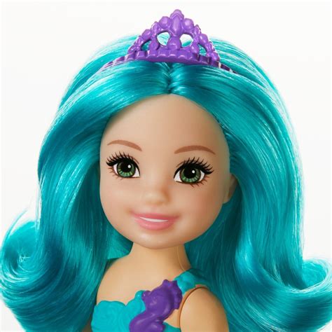 barbie doll blue hair|barbie chelsea mermaid.